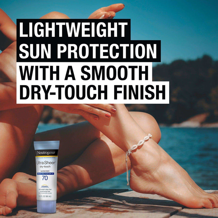 Neutrogena Ultra Sheer Dry-Touch Sunscreen Lotion SPF 70 - 3 fl oz - Elvoros