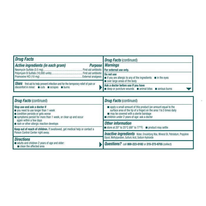 Neosporin +Pain Relief Max Strength First Aid Antibiotic Cream - 1 Oz - Elvoros
