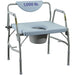 Medacure Bariatric Adjustable Bedside Drop-Arm Commode Chair - Elvoros