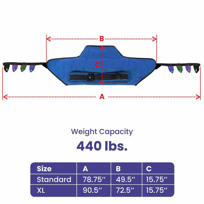 Medacure Sit to Stand Lift Sling for Stand Assist Lifts - Elvoros