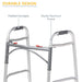 Drive Medical Deluxe Two Button Folding Walker - Elvoros