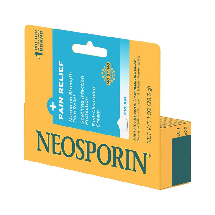Neosporin +Pain Relief Max Strength First Aid Antibiotic Cream - 1 Oz - Elvoros