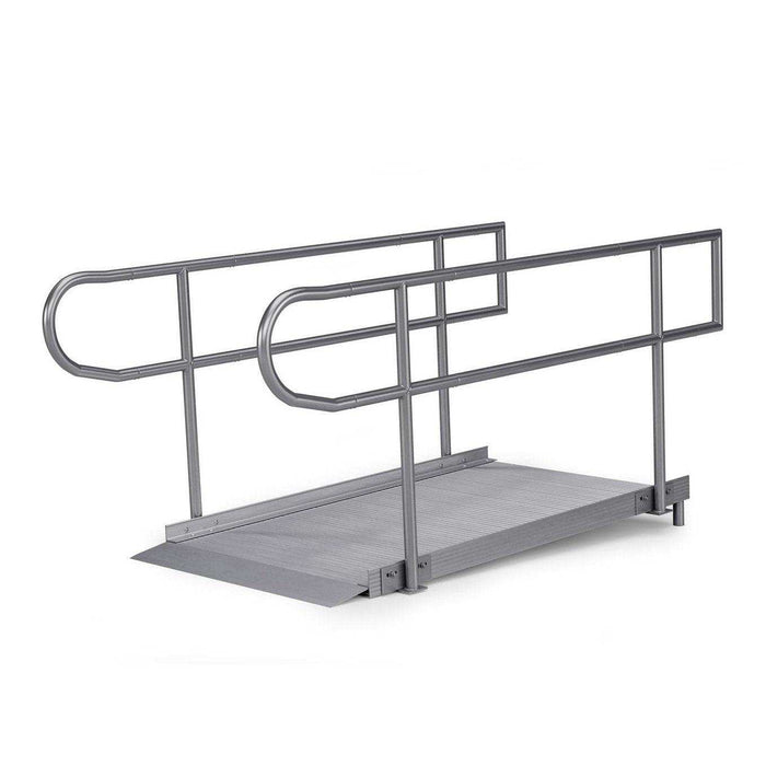 Rampit USA Empower Series Semi-Portable Ramp with Legs and Handrails - Elvoros