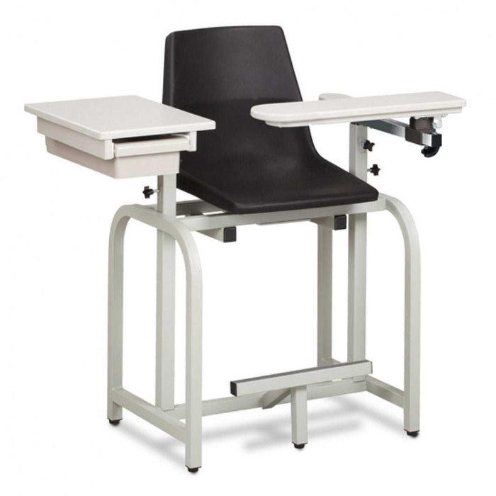 Clinton Standard Lab Series Extra-Tall Blood Draw Chair with Drawer
