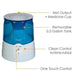 Crane Warm Mist Humidifier 2 Speed Settings - 0.5 Gal. - Elvoros