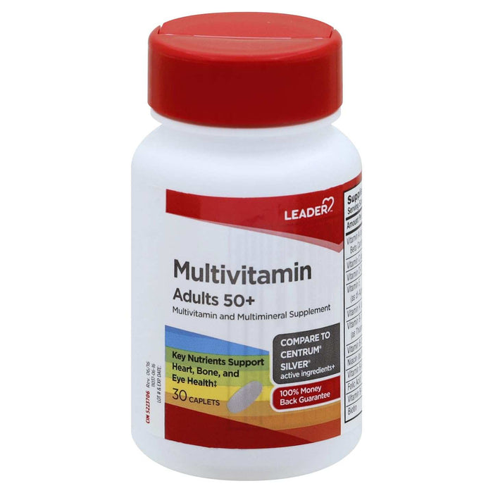 Leader Multivitamin & Multimineral Adults 50+ Supplement Caplets