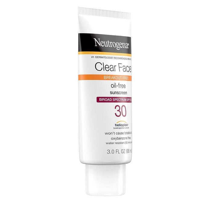 Neutrogena Clear Face Liquid Sunscreen Lotion SPF 30 - 3 fl oz - Elvoros