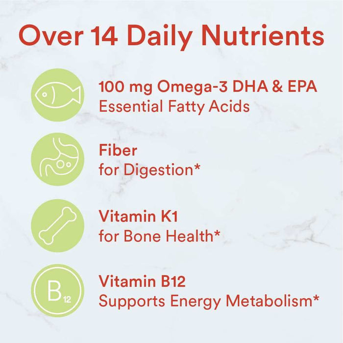 Smarty Pants Kids Multi + Fiber & Omega Fish Oil Gummy Vitamins