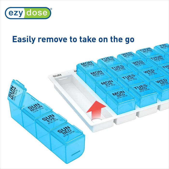 Ezy Dose Weekly 4 Times-A-Day Medication Organizer Medium