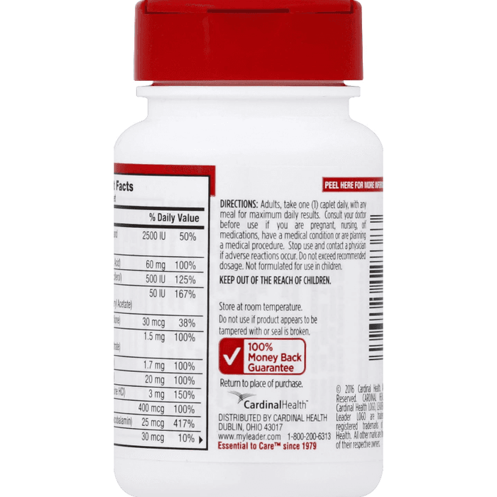 Leader Multivitamin & Multimineral Adults 50+ Supplement Caplets