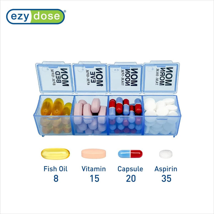 Ezy Dose Weekly 4 Times-A-Day Medication Organizer Medium