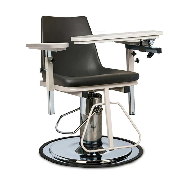 Clinton H Series E-Z Clean Blood Drawing Chair with ClintonClean Plastic Arm and Drawer