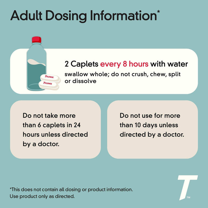 Tylenol 8 Hour Arthritis & Joint Pain Acetaminophen Tablets - 24 Ct - Elvoros