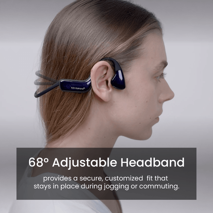 Mimitakara Bluetooth Bone Conduction Headphone Hearing Amplifier with Remote Microphone