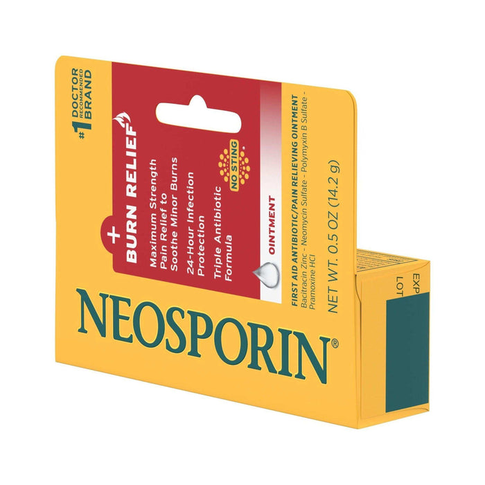 Neosporin +Burn Relief Max Strength Antibiotic Ointment - 0.5 oz - Elvoros