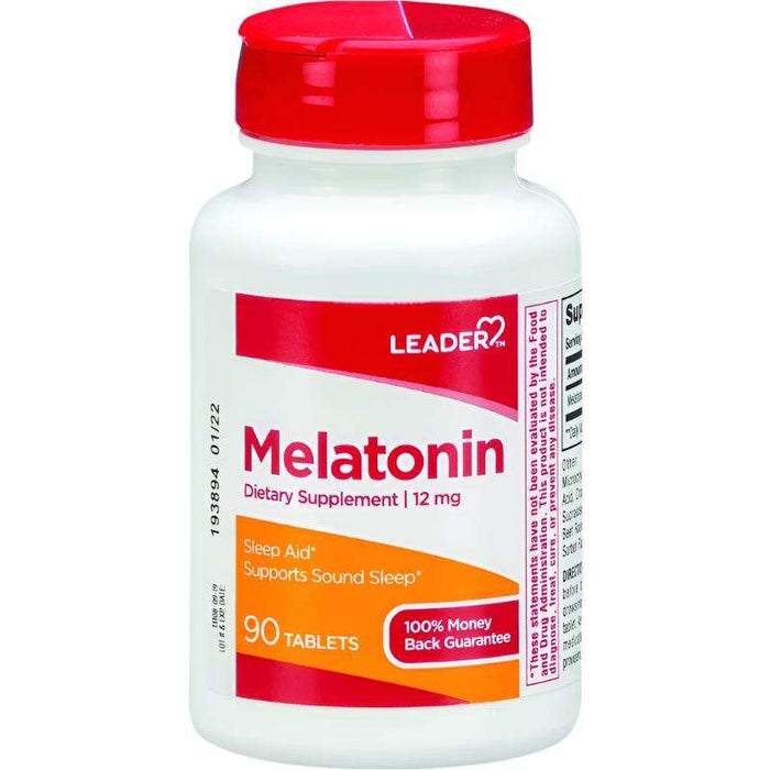 Leader Melatonin Dietary Supplement Tablets