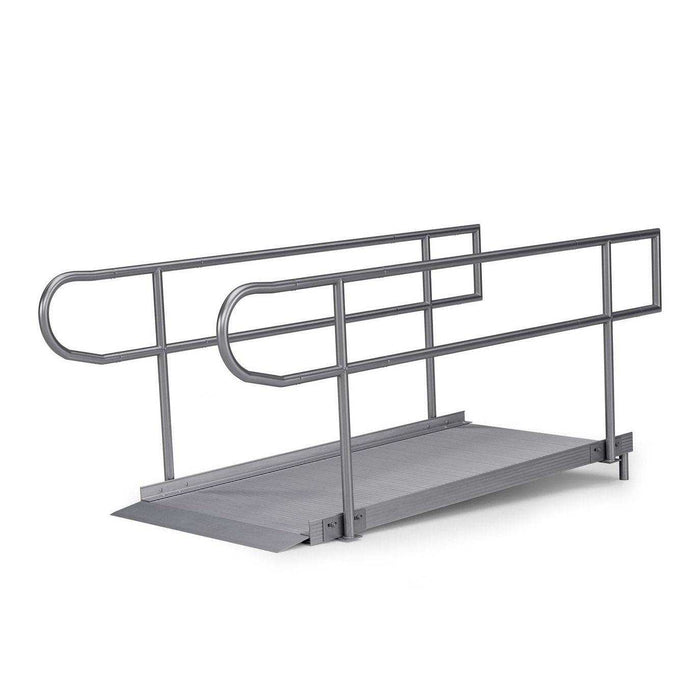 Rampit USA Empower Series Semi-Portable Ramp with Legs and Handrails - Elvoros