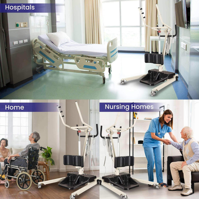 Medacure Free Spirit Sit to Stand Powered Patient Assist Lift - Elvoros