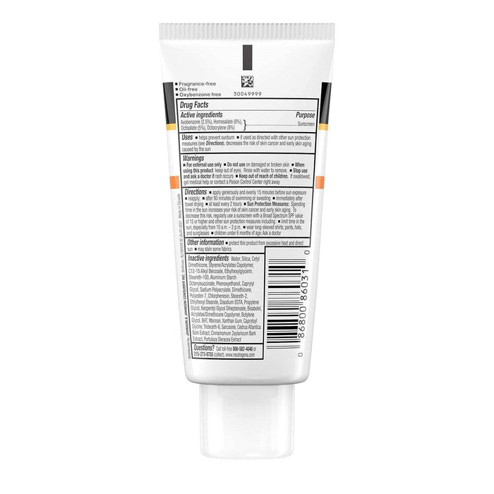Neutrogena Clear Face Liquid Sunscreen Lotion SPF 30 - 3 fl oz - Elvoros