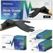 FifthPulse Medical Exam Black Nitrile Gloves - 10 Boxes of 100 Count - Elvoros