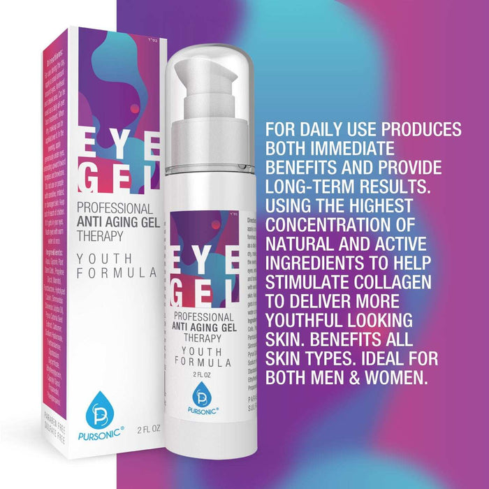 Pursonic All Natural Professional Anti Aging Eye Gel - 2 Oz