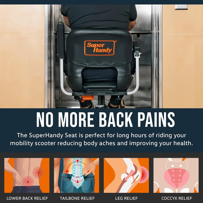 SuperHandy Upgraded Fully Padded Faux Leather Cushioned Seat