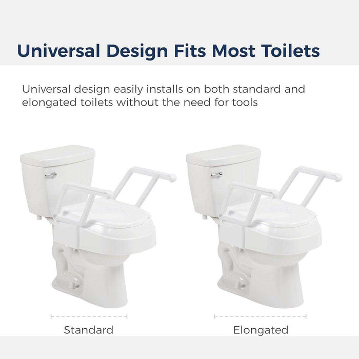 Drive Medical PreserveTech Universal Raised Toilet Seat - Elvoros
