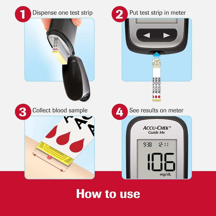 Accu-Chek Guide Me Blood Glucose Monitoring System Kit - Elvoros