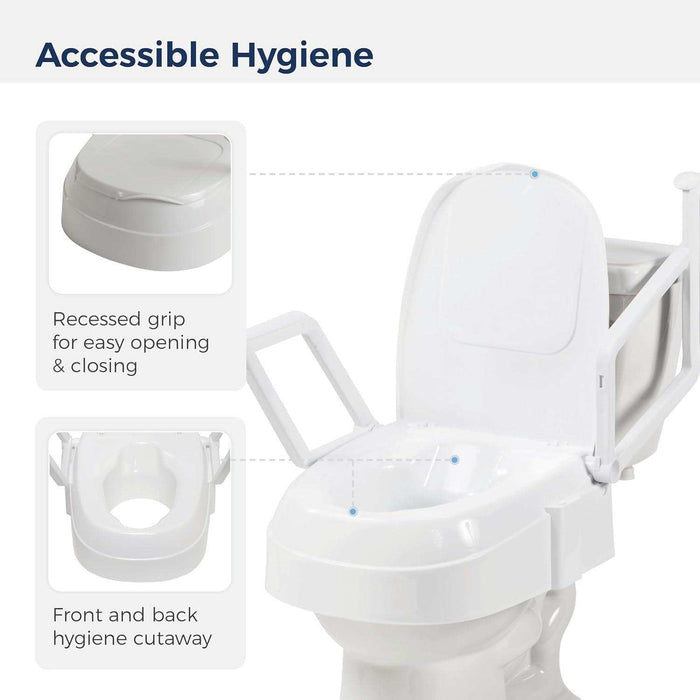 Drive Medical PreserveTech Universal Raised Toilet Seat - Elvoros