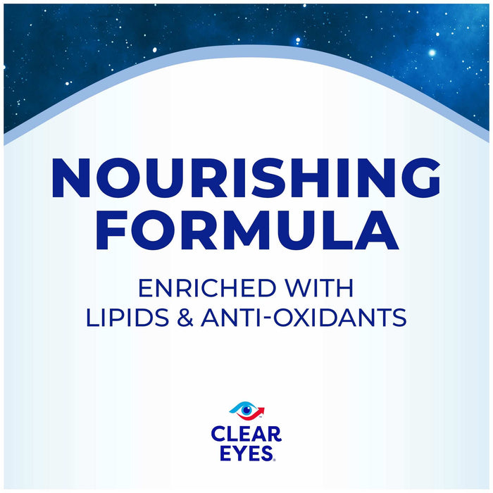 Clear Eyes Nighttime Restoring Eye Drops - 0.5 Oz