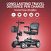 Metro Mobility Max Sport Series 4-Wheel Travel Mobility Scooter - Elvoros