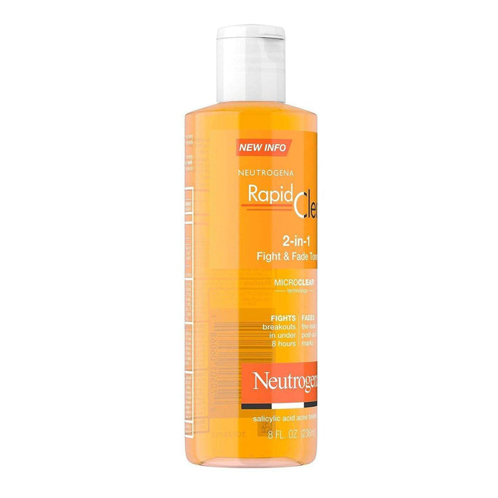 Neutrogena Rapid Clear 2-In-1 Fight & Fade Acne Toner - 8 fl oz - Elvoros