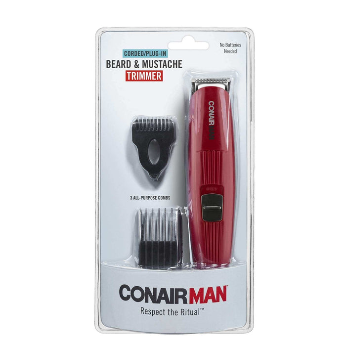 ConairMAN Corded Beard and Mustache Trimmer Kit