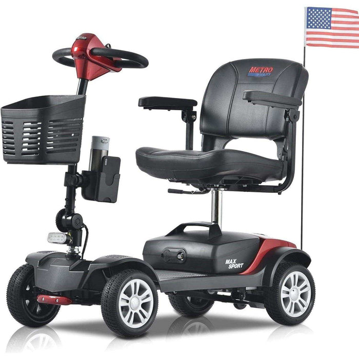 Metro Mobility Max Sport Series 4-Wheel Travel Mobility Scooter - Elvoros
