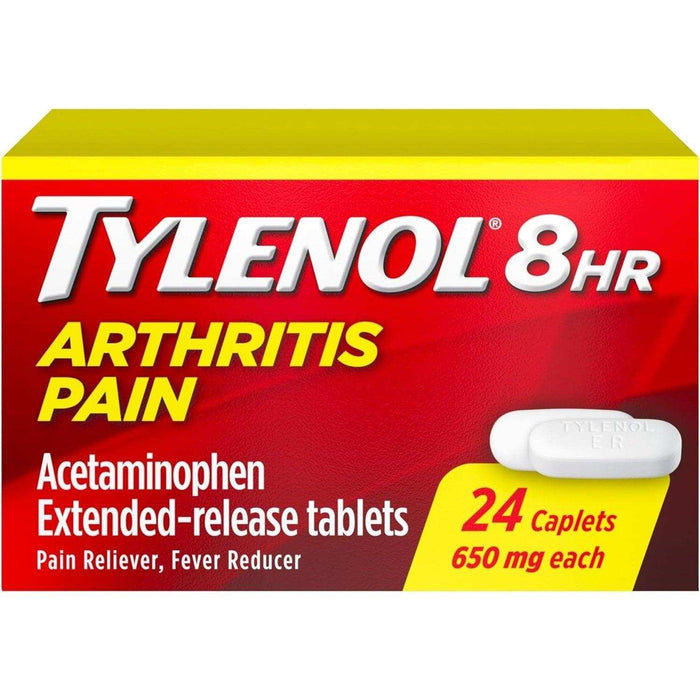 Tylenol 8 Hour Arthritis & Joint Pain Acetaminophen Tablets - 24 Ct - Elvoros