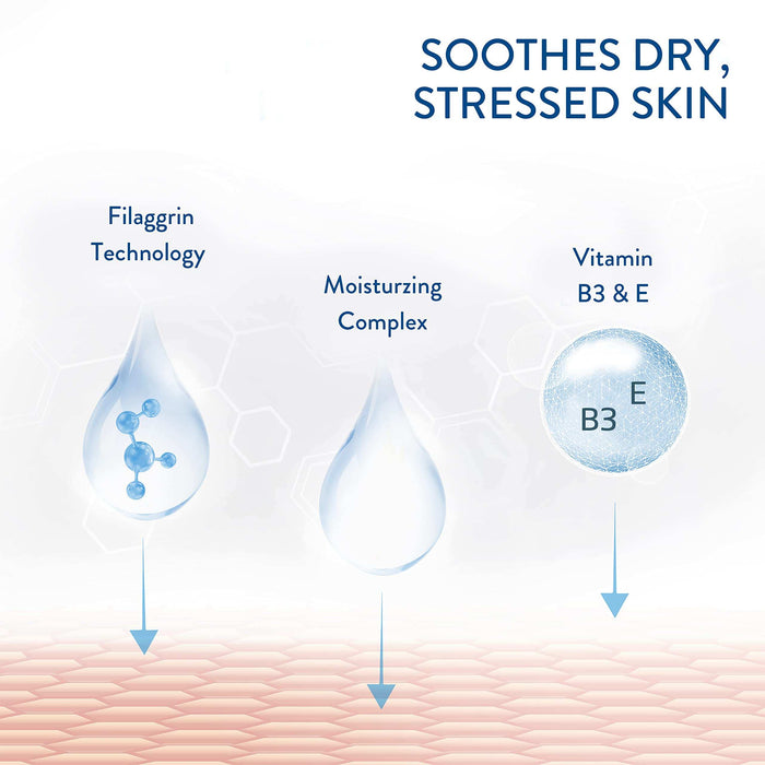 Cetaphil Restoraderm Dry Stressed Skin Soothing Wash - 10 oz