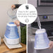 Crane Cool Mist Collapsible Humidifier for Medium Rooms - 1 Gal. - Elvoros