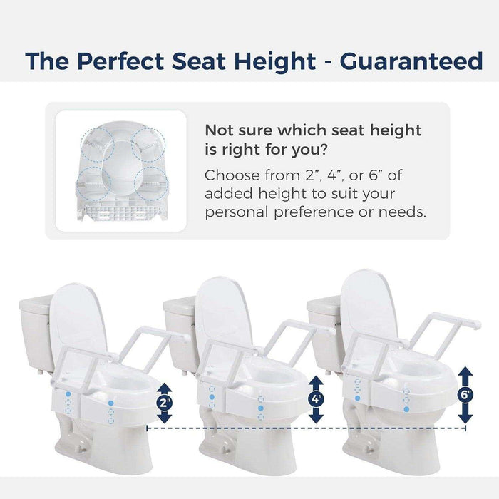 Drive Medical PreserveTech Universal Raised Toilet Seat - Elvoros