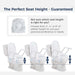 Drive Medical PreserveTech Universal Raised Toilet Seat - Elvoros