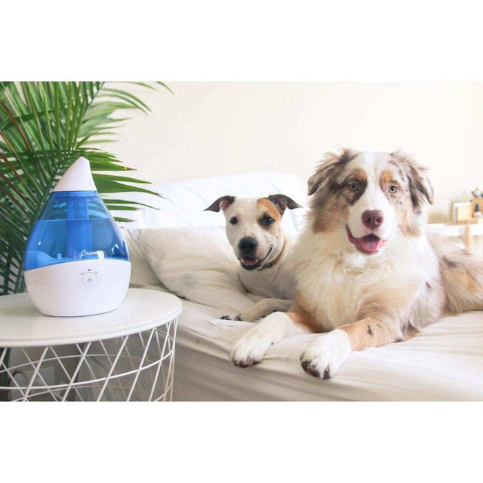 Crane Droplet Ultrasonic Cool Mist Humidifier Blue/White - 0.5 Gallon - Elvoros