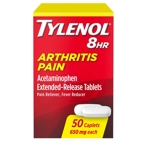 Tylenol 8 Hour Arthritis & Joint Pain Acetaminophen Tablets - 50 Ct - Elvoros