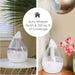 Crane Droplet Ultrasonic Cool Mist Humidifier Clear/White - 0.5 Gallon - Elvoros