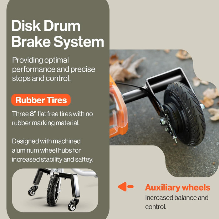 SuperHandy 3 Wheel Power Passport Plus Travel Mobility Scooter - 48V 2Ah Battery 330Lb Capacity