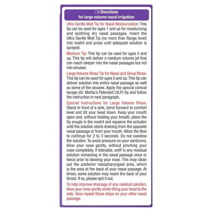 NeilMed Nasamist Saline Multi-Purpose All in One Nasal Spray