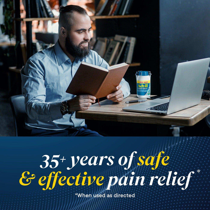 Advil Pain Reliever and Fever Reducer Liqui-Gels Ibuprofen - 20 Count - Elvoros