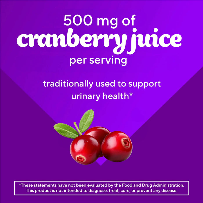 Vitafusion Cranberry Gummy Supplements for Urinary Health