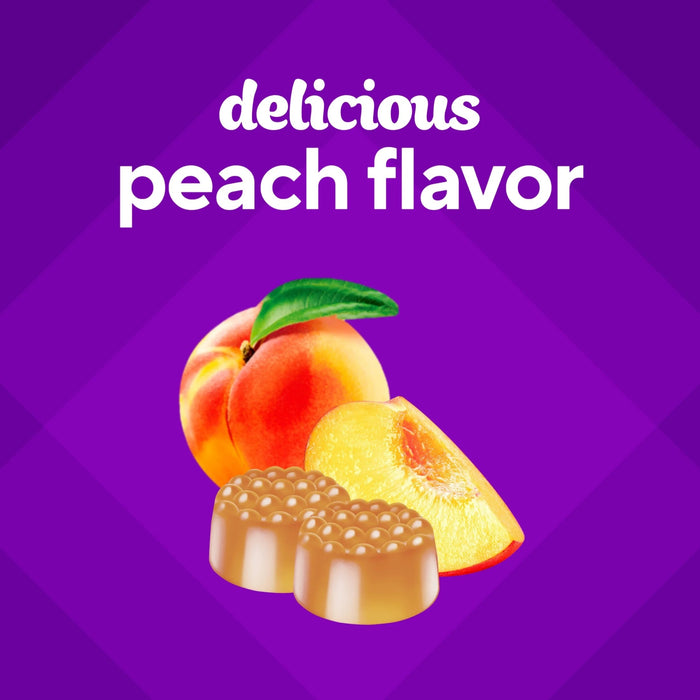 Vitafusion Kids Sugar-Free Melatonin Supplement Gummies Tropical Peach