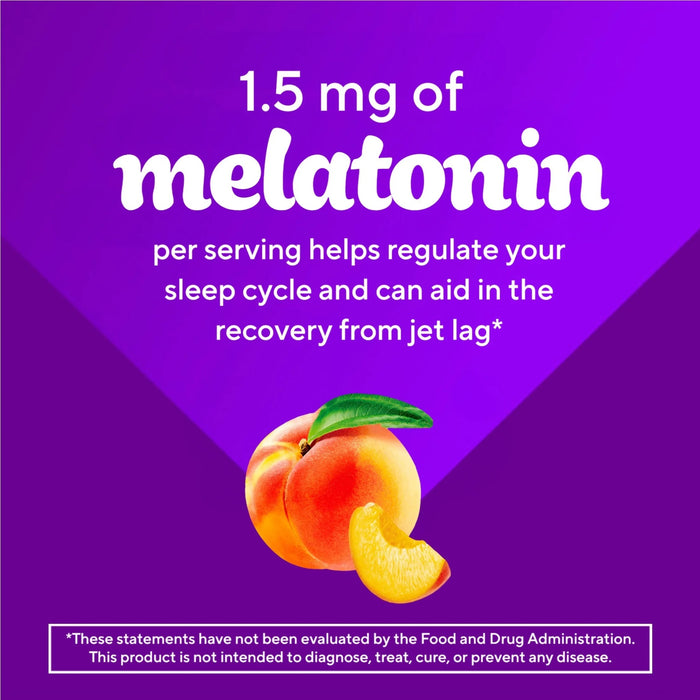 Vitafusion Kids Sugar-Free Melatonin Supplement Gummies Tropical Peach