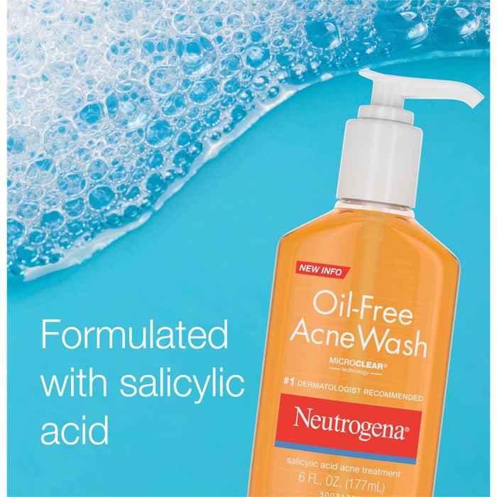 Neutrogena Oil-Free Acne Wash with Salicylic Acid - 6 fl oz - Elvoros
