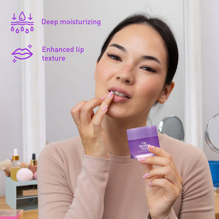 Pursonic Lip Sleeping Mask Collection Bundle: Cherry Blossom and Berries + Gummy Bear and Fresh Mint shophomemed